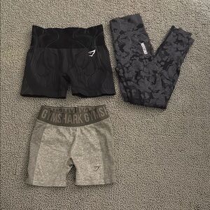 Gymshark short and leggings